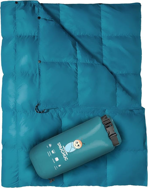 SnugHug Puffy Blanket - Aqua